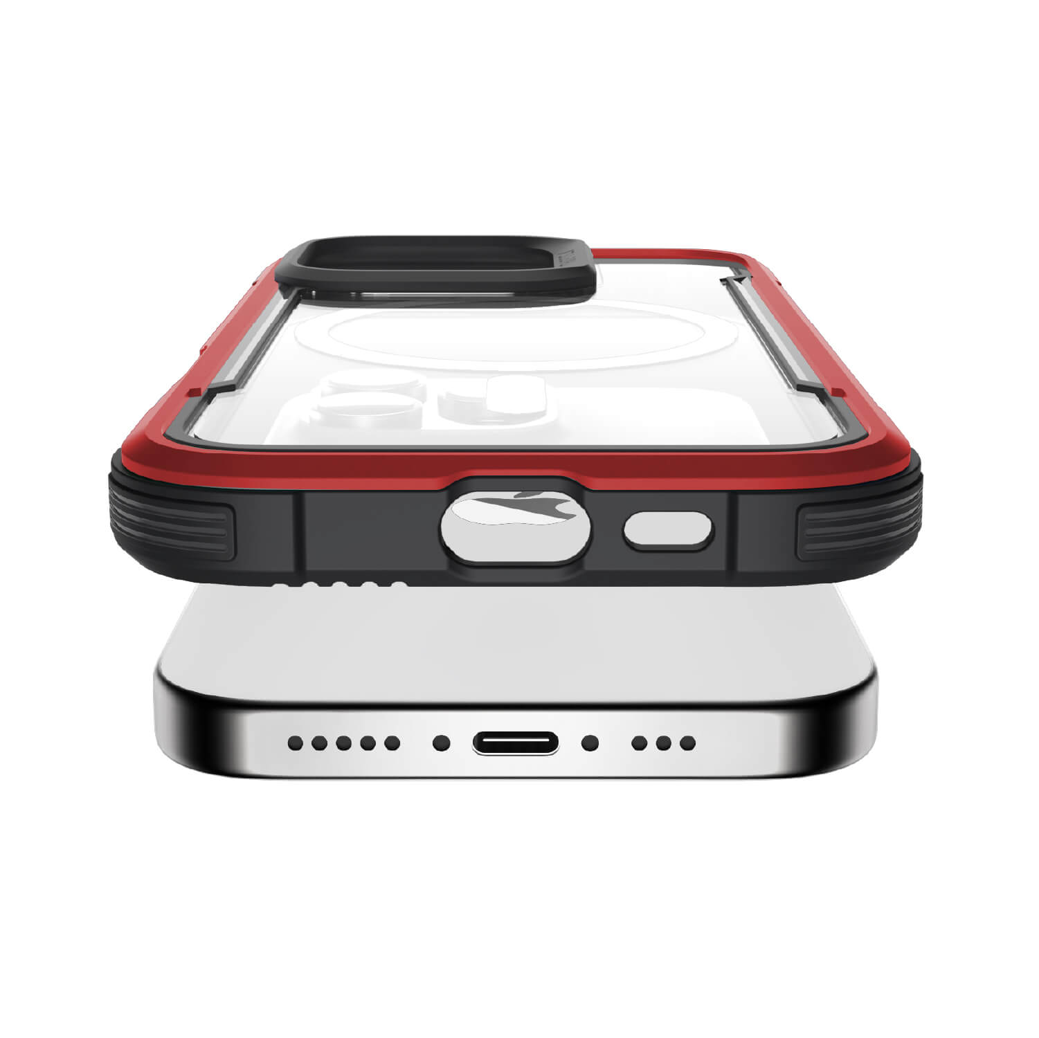 iPhone 16 Pro Case - Shield - MagSafe Kompatibel - Rot