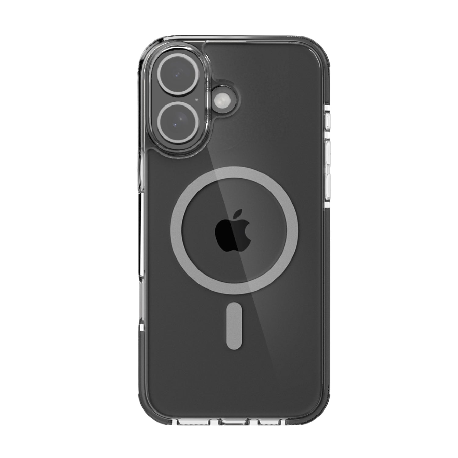 iPhone 16 Case - Klar - MagSafe Kompatibel - Schwarz