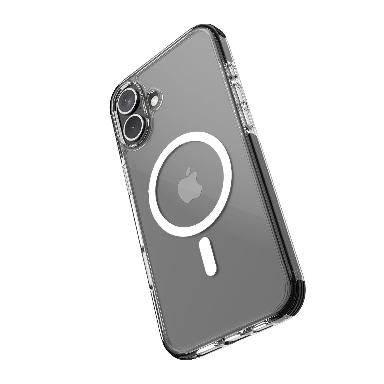 iPhone 16 Case - Klar - MagSafe Kompatibel - Schwarz