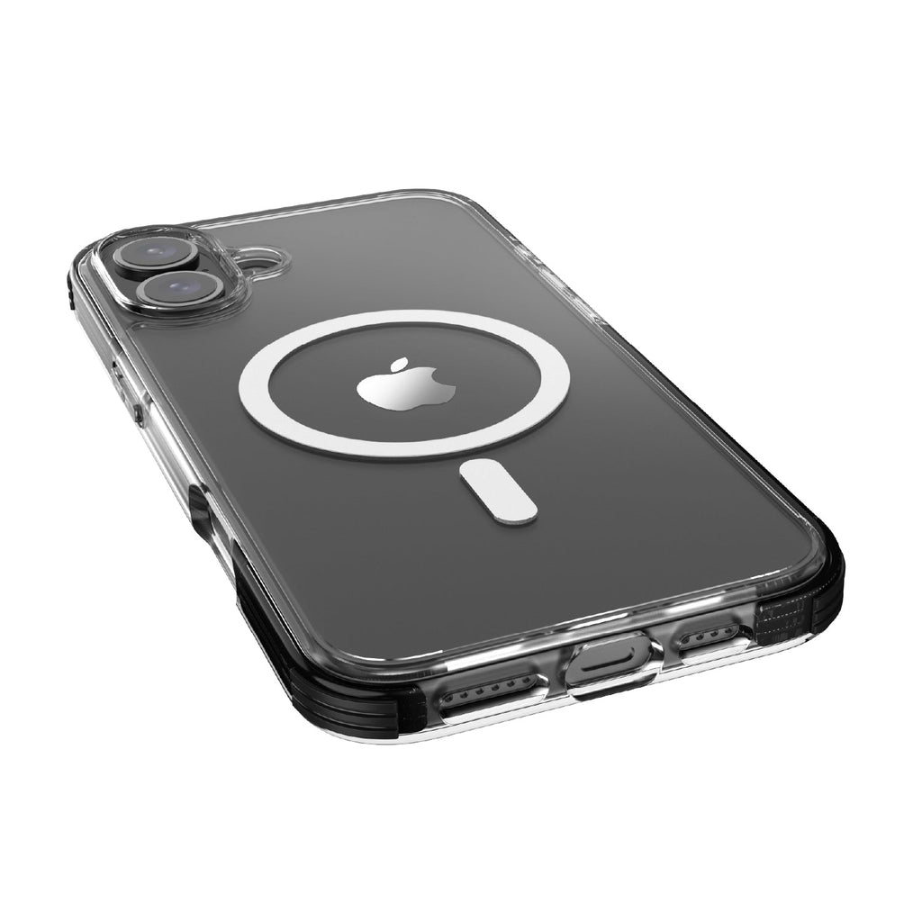 iPhone 16 Plus Gehäuse - Klar - MagSafe Kompatibel - Schwarz