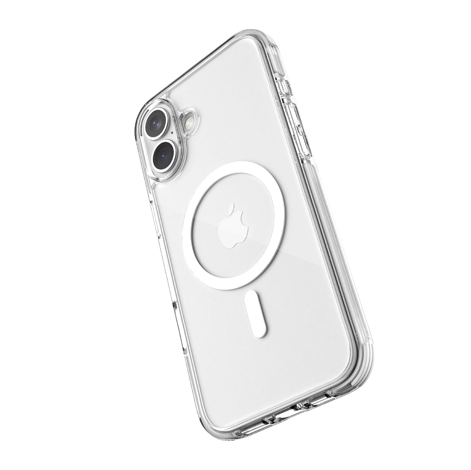 iPhone 16 Plus Gehäuse - Klar - MagSafe Kompatibel - Weiß