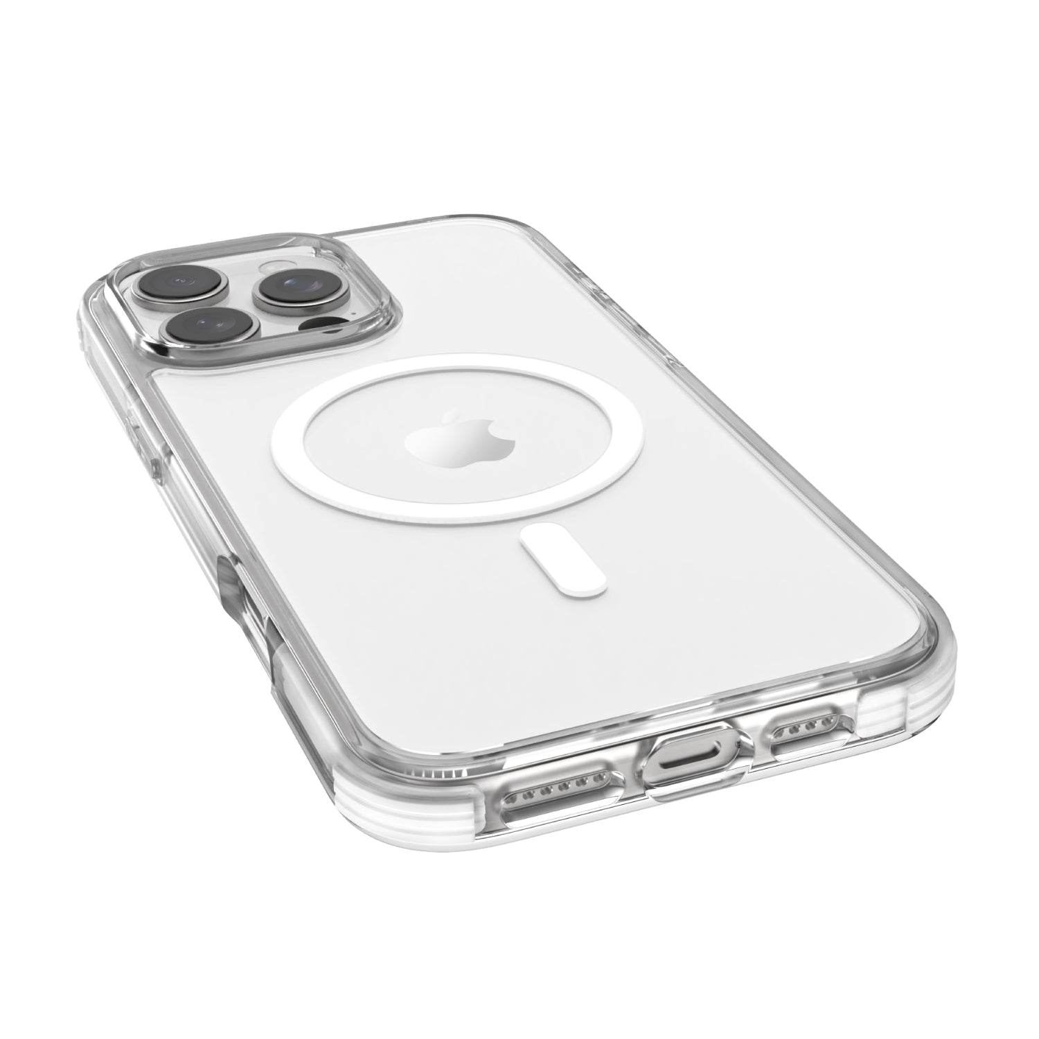 iPhone 16 Pro Case - Klar - MagSafe Kompatibel - Weiß