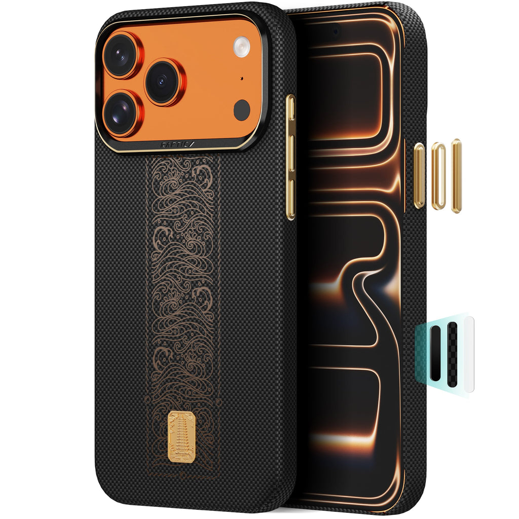 RAPTIC Aramid Skin Magsafe Telefongehäuse für iPhone 17 Pro / 17 Pro Max - Rise