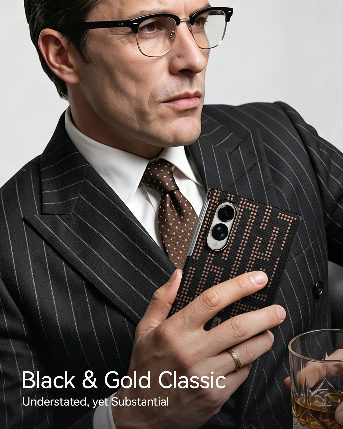 RAPTIC Slim Magnetic Protective Case für Samsung Galaxy Z Fold8/Z Fold8 Ultra Faltbarer Bildschirm mit Aramid Kevlar