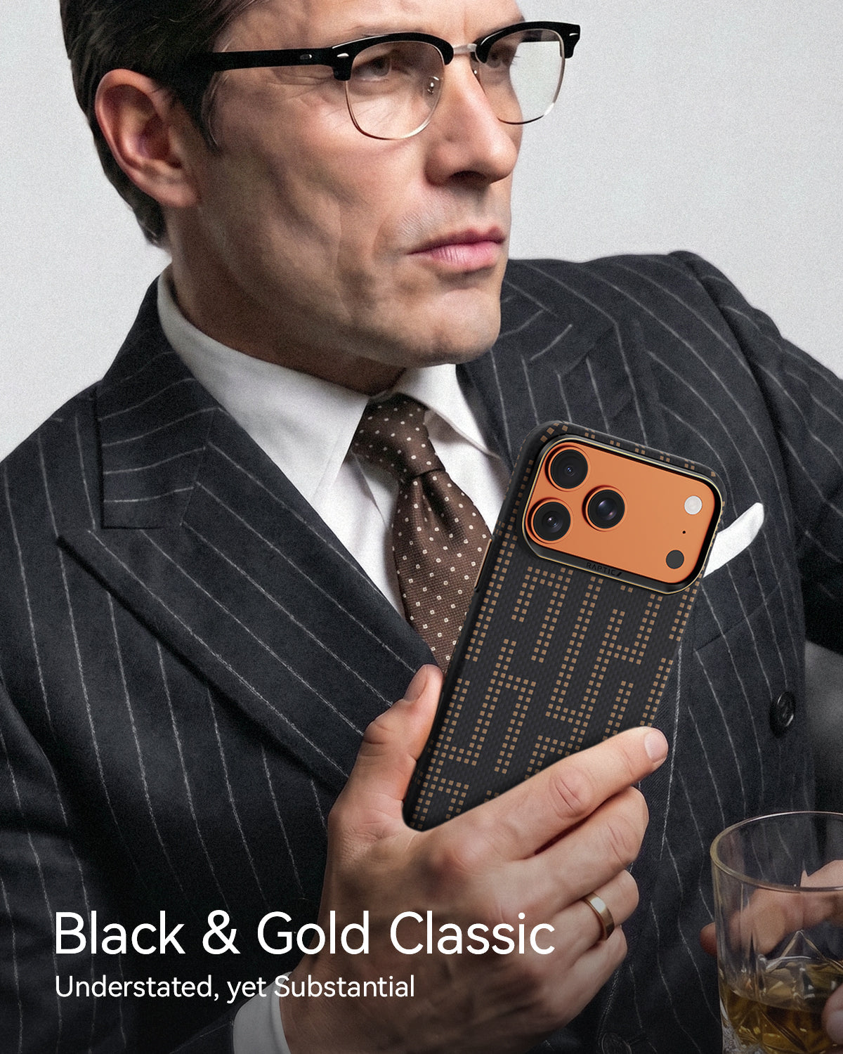 RAPTIC Aramid Skin Magsafe Telefongehäuse für iPhone 17 Pro / 17 Pro Max-Grid Valor