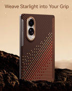 RAPTIC Slim Magnetic Protective Case für Samsung Galaxy Z Fold8/Z Fold8 Ultra Faltbarer Bildschirm mit Aramid Kevlar - Serenity Amber