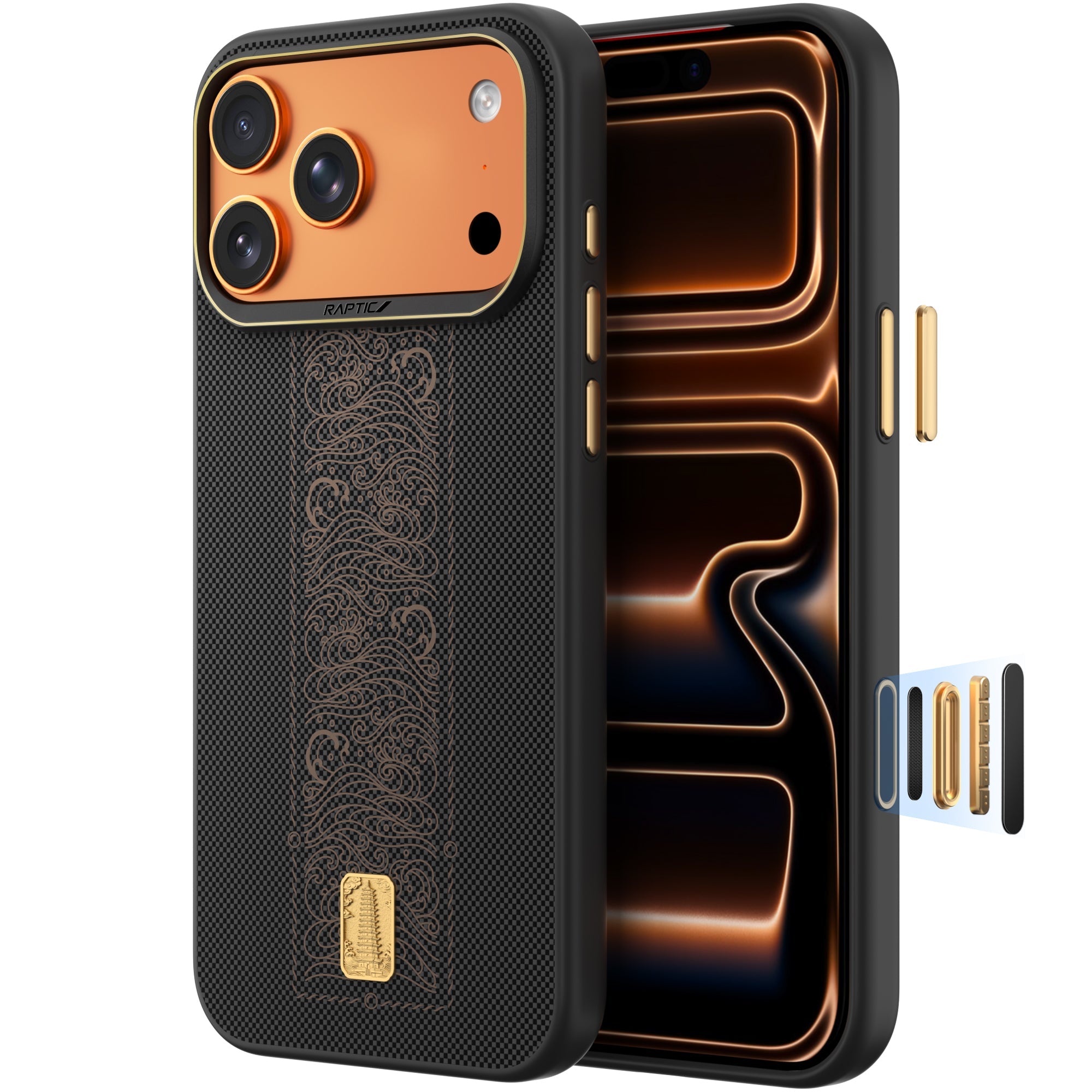 RAPTIC Aramid Dual Magsafe Telefongehäuse für iPhone 17 Pro / 17 Pro Max - Rise