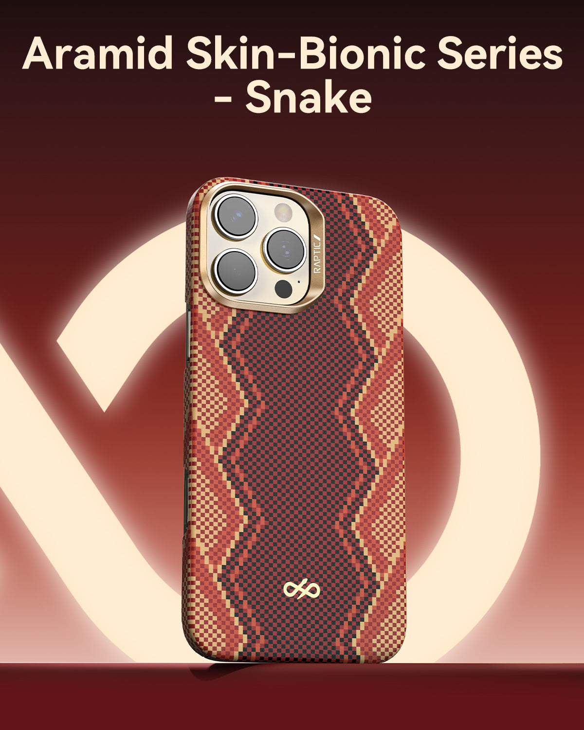 iPhone 16 Pro Max Case - Aramid Fiber Skin - Profound- MagSafe Kompatibel - Schlange