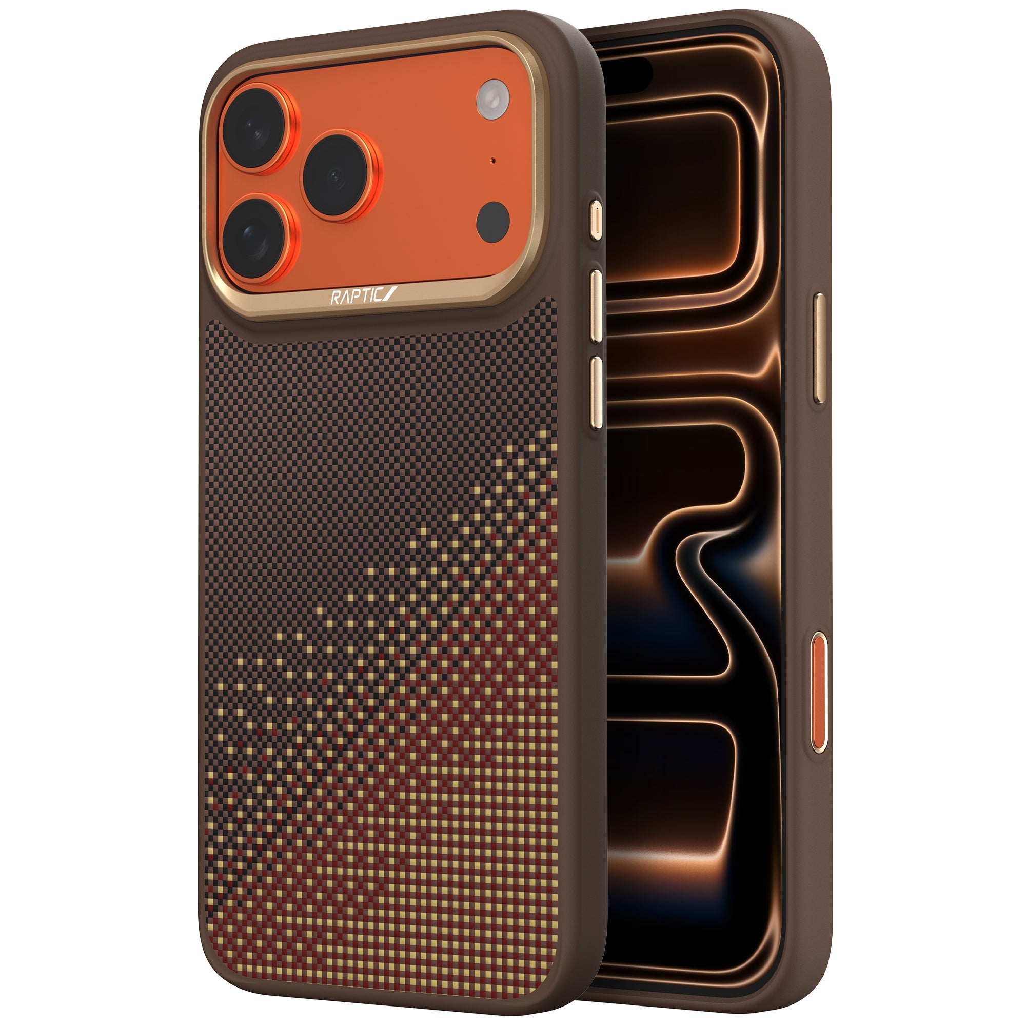 RAPTIC Aramid Dual Case für iPhone 17 Pro / 17 Pro Max- Serenity Amber