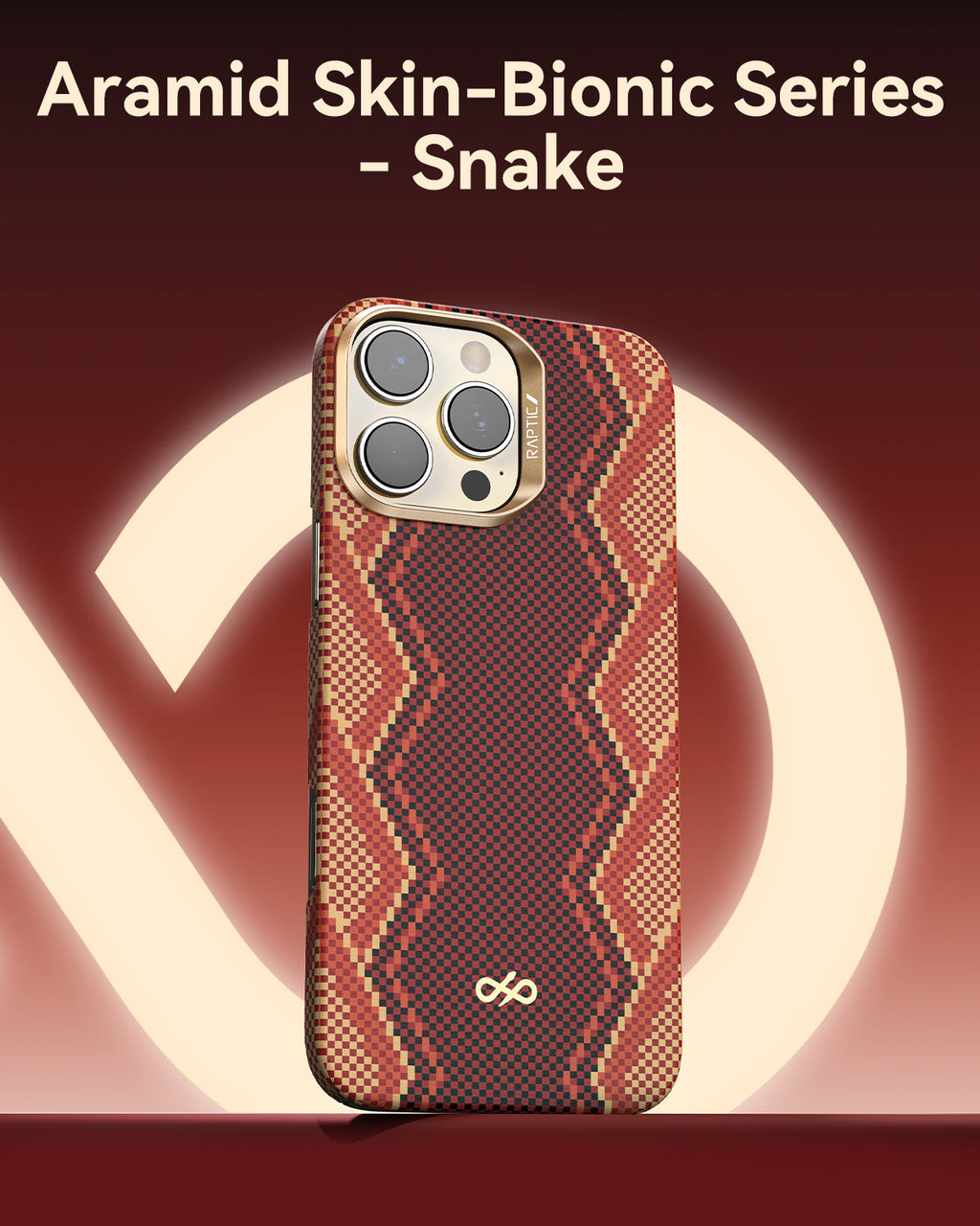 iPhone 16 Pro Case - Aramid Fiber Skin - Profound- MagSafe Kompatibel - Snake