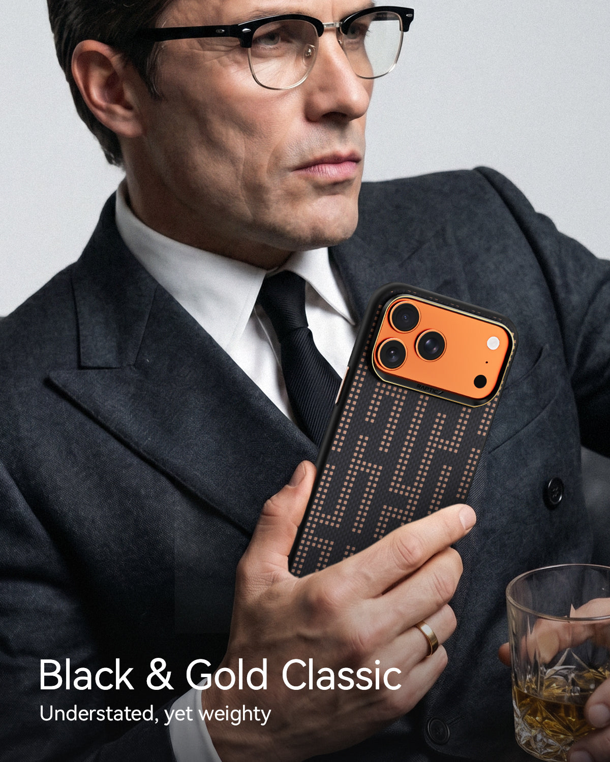 RAPTIC Aramid Dual Magsafe Telefongehäuse für iPhone 17 Pro / 17 Pro Max - Grid Valor