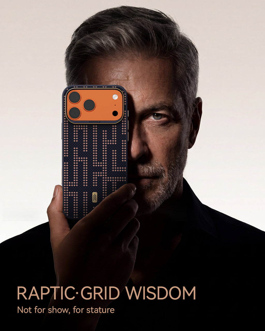 RAPTIC Aramid Dual Magsafe Telefongehäuse für iPhone 17 Pro / 17 Pro Max - Grid Wisdom