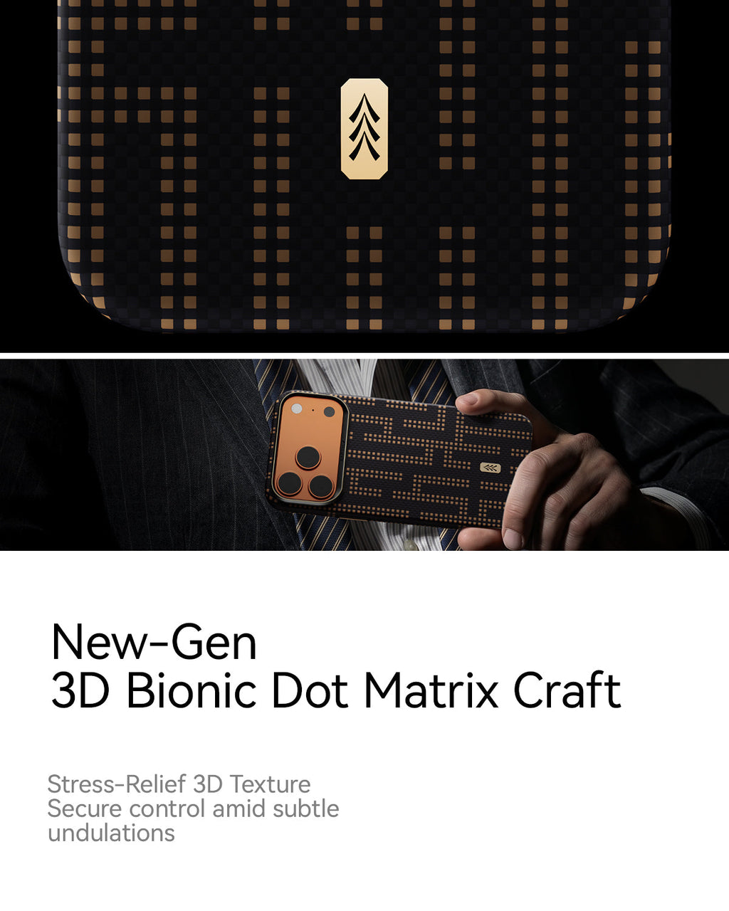 RAPTIC Aramid Skin Magsafe Telefongehäuse für iPhone 17 Pro / 17 Pro Max-Grid Valor