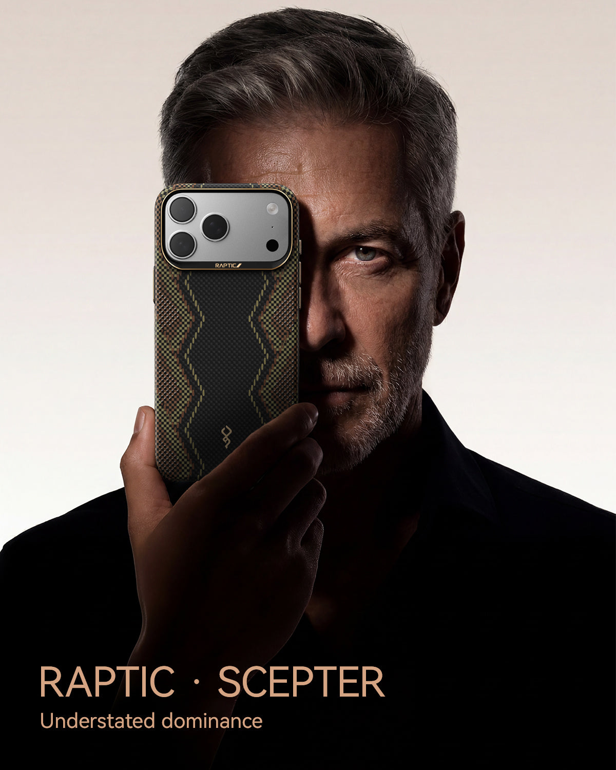 RAPTIC Aramid Skin Magsafe Telefongehäuse für iPhone 17 Pro / 17Pro Max - Scepter