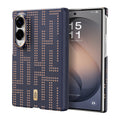 RAPTIC Ultra-Thin Magnetic Protective Case für Samsung Galaxy Z Fold8/Z Fold8 Ultra Foldable Phones, hergestellt aus Aramid Kevlar Material - blau und gold