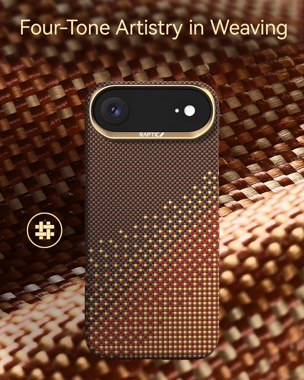 RAPTIC Aramid Skin Case für iPhone Air- Serenity Amber