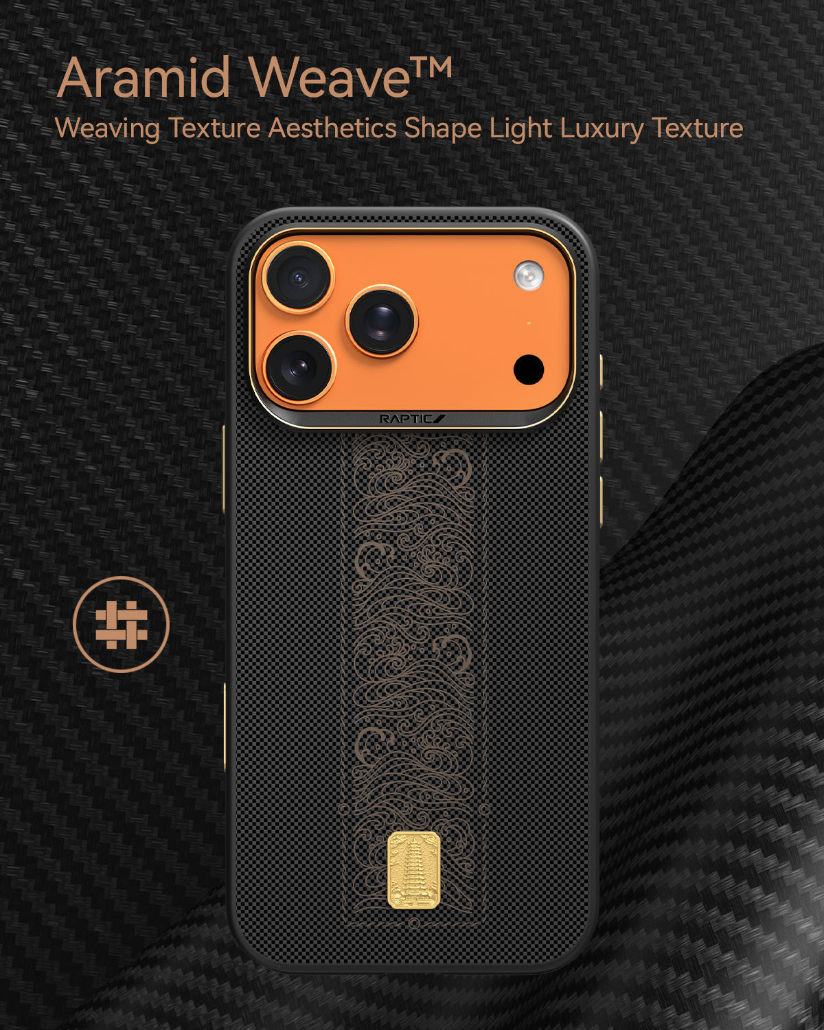 RAPTIC Aramid Dual Magsafe Telefongehäuse für iPhone 17 Pro / 17 Pro Max - Rise