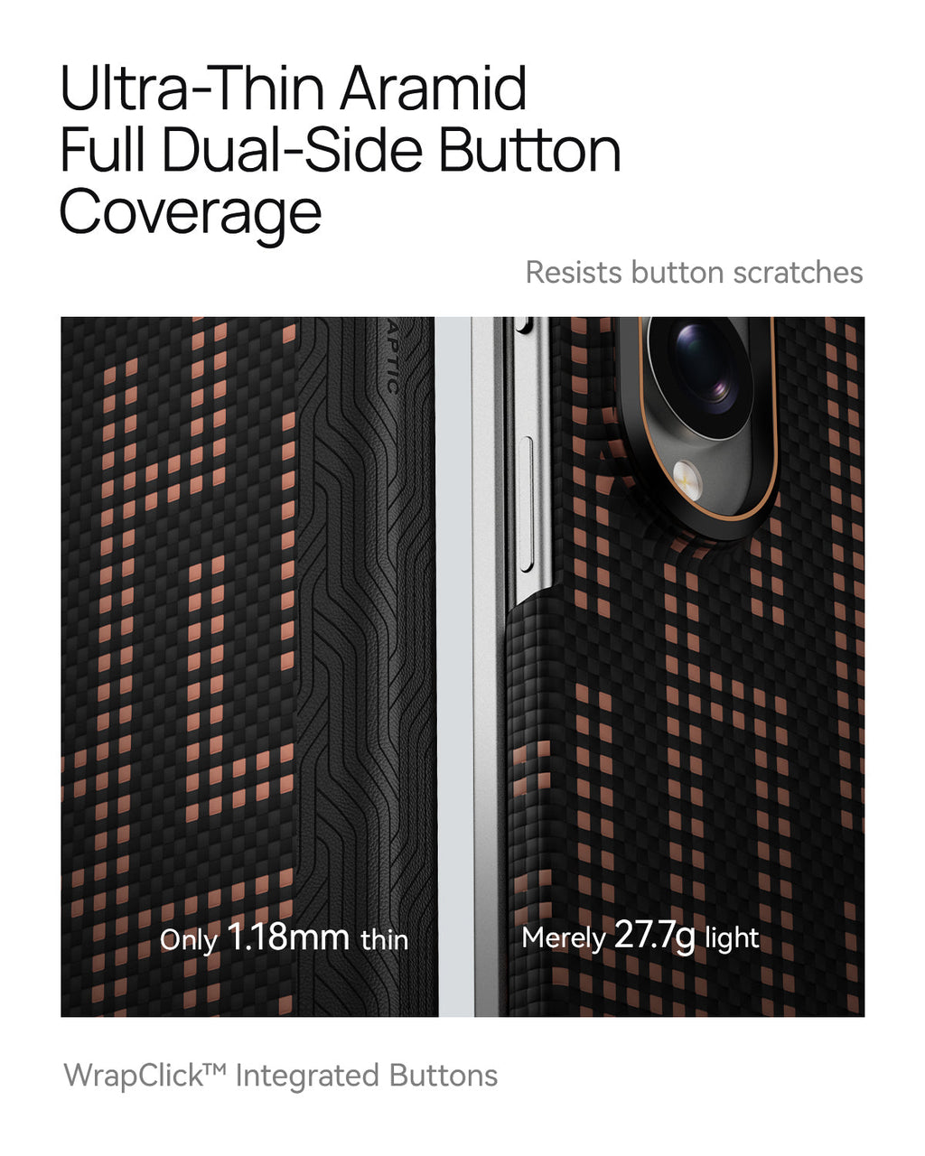 RAPTIC Slim Magnetic Protective Case für Samsung Galaxy Z Fold8/Z Fold8 Ultra Faltbarer Bildschirm mit Aramid Kevlar