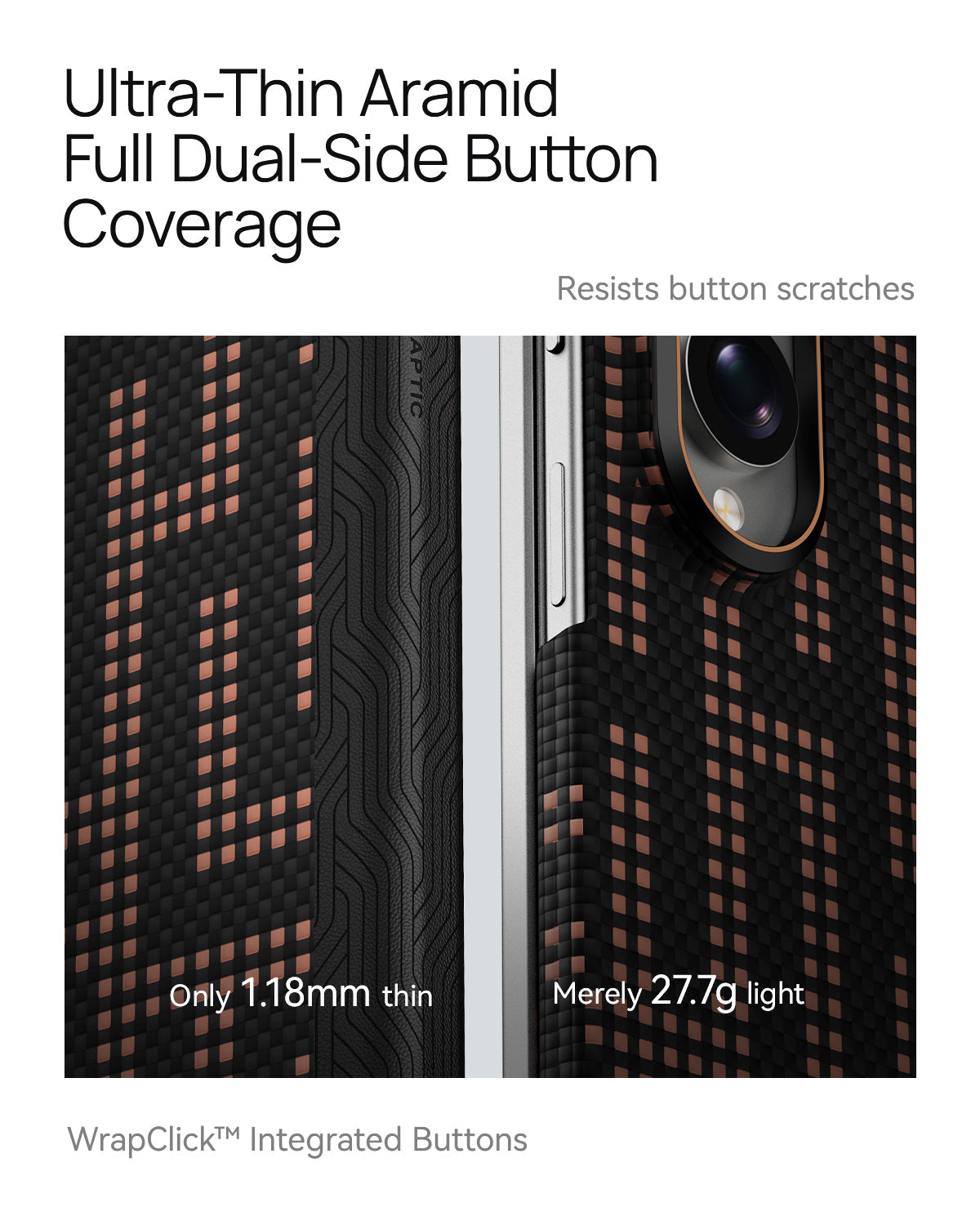 RAPTIC Slim Magnetic Protective Case für Samsung Galaxy Z Fold8/Z Fold8 Ultra Faltbarer Bildschirm mit Aramid Kevlar