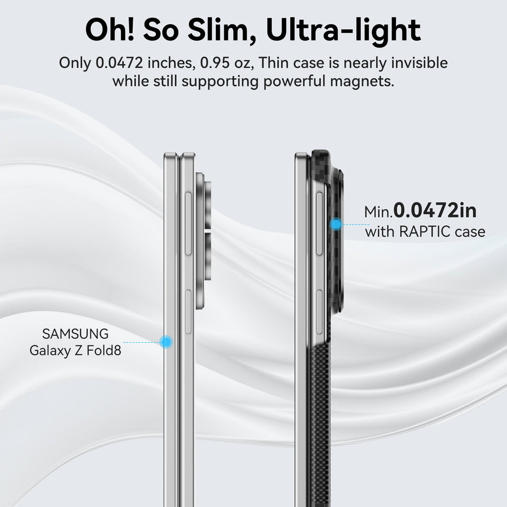 Ultradünnes Magnet-Kevlar-Aramid-Schutzgehäuse für Samsung Galaxy Z Fold8/Z Fold8 Ultra Faltbare Bildschirm Mondrian-Serie