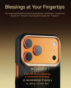 Raptic Aramid Fortune Case für iPhone 17 Pro-24K Gold getaucht Yellow Dzambhala
