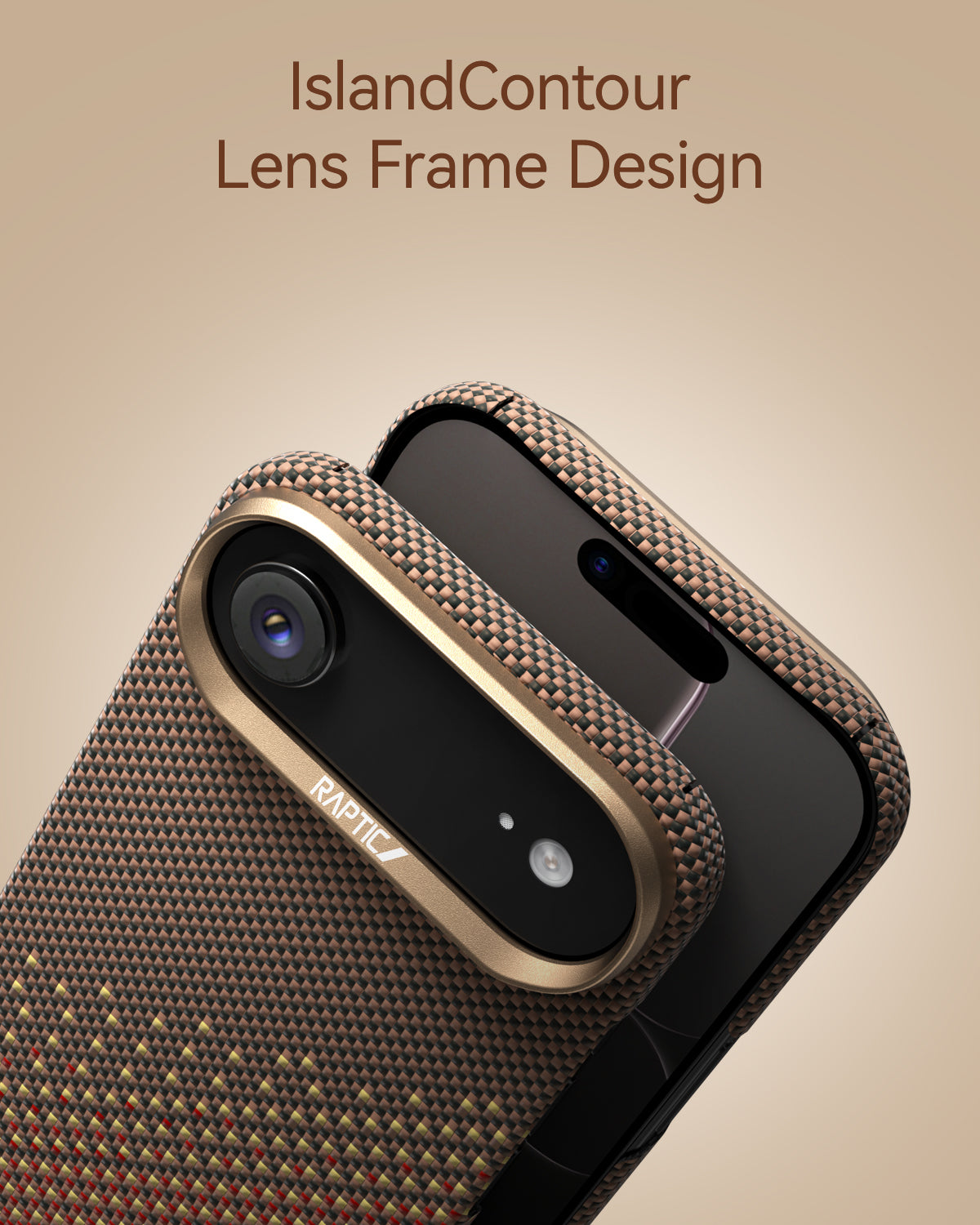 RAPTIC Aramid Skin Case für iPhone Air- Serenity Amber