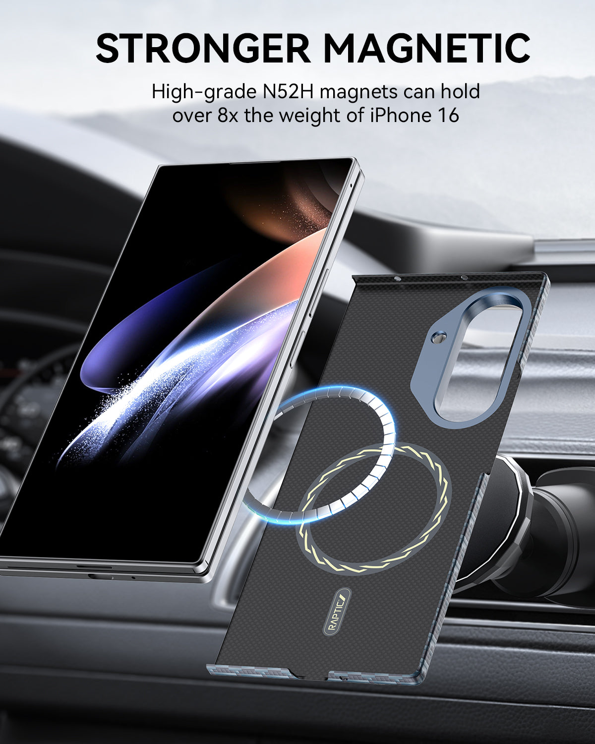Samsung Galaxy Z Fold 7 Case - Aramid Fiber Skin - Profound- MagSafe Kompatibel - Profound
