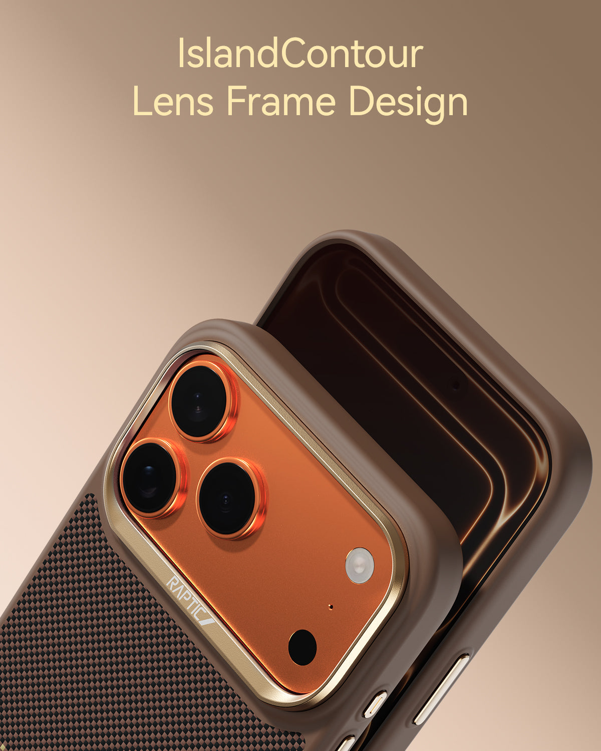 RAPTIC Aramid Dual Case für iPhone 17 Pro / 17 Pro Max- Serenity Amber