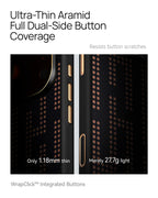 RAPTIC Aramid Dual Magsafe Telefongehäuse für iPhone 17 Pro / 17 Pro Max - Grid Valor