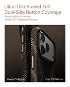 RAPTIC Aramid Skin Magsafe Telefongehäuse für iPhone 17 Pro / 17Pro Max - Scepter