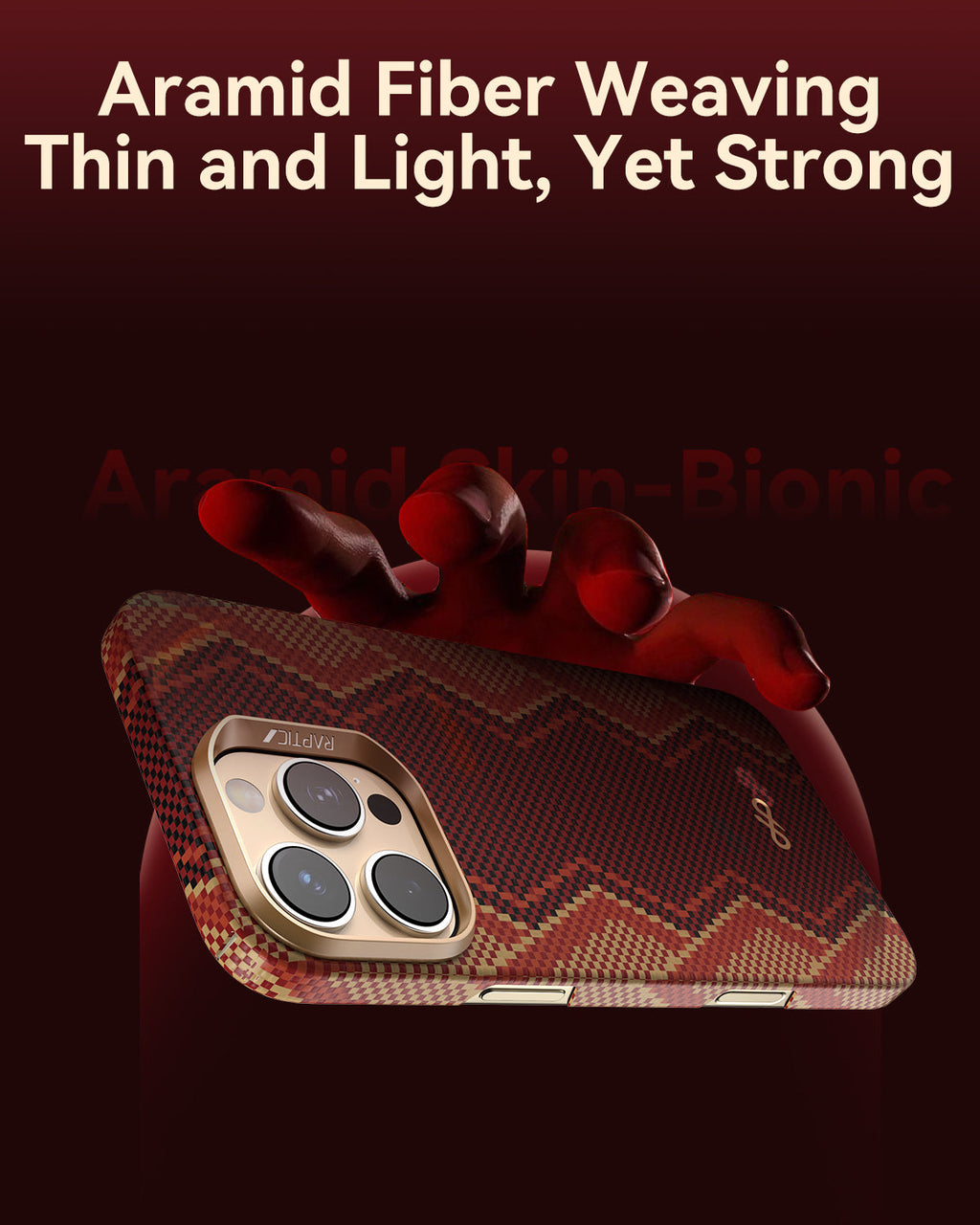 iPhone 16 Pro Case - Aramid Fiber Skin - Profound- MagSafe Kompatibel - Snake