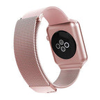 Raptic - Hybrid Mesh Uhrenarmband für Apple Watch 42mm, 44mm, 45mm - Roségold