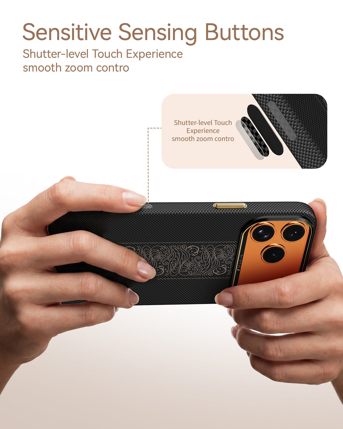 RAPTIC Aramid Skin Magsafe Telefongehäuse für iPhone 17 Pro / 17 Pro Max - Rise
