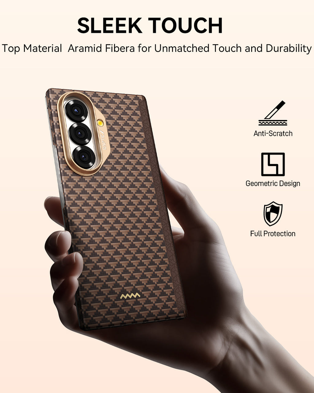 Samsung Galaxy Z Fold 7 Case - Aramid Fiber Skin - Profound- MagSafe Kompatibel - Humble
