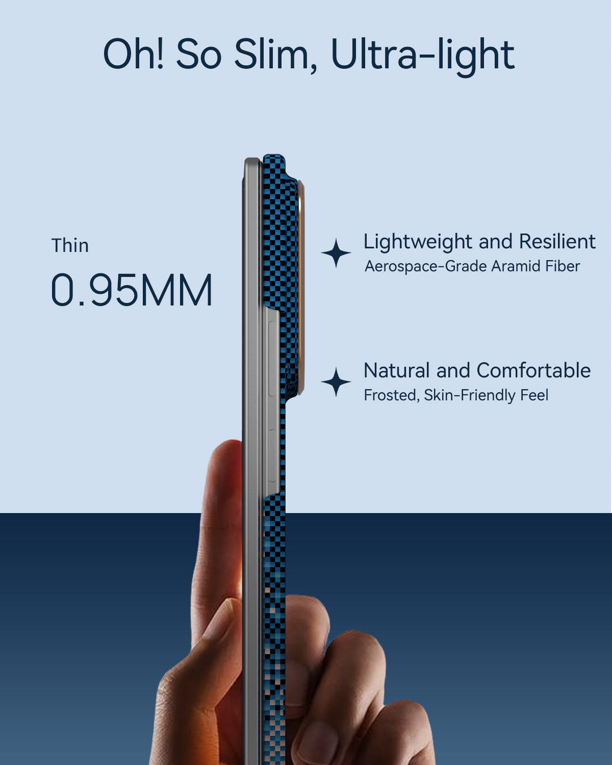 RAPTIC Slim Magnetic Protective Case für Samsung Galaxy Z Fold8/Z Fold8 Ultra Faltbarer Bildschirm mit Aramid Kevlar - Serenity Emerald