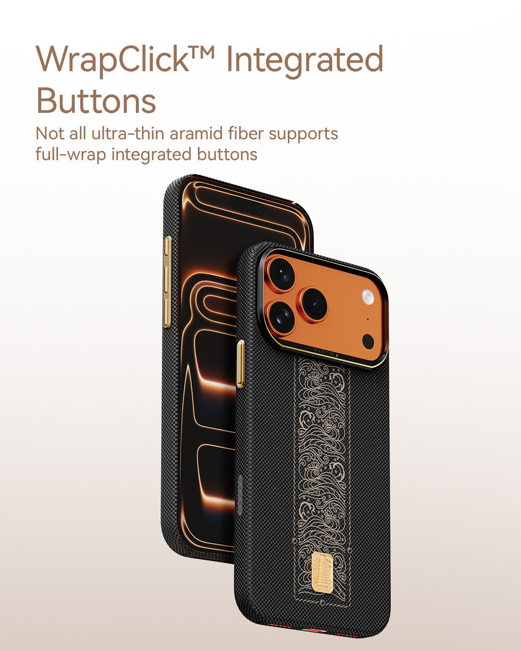 RAPTIC Aramid Skin Magsafe Telefongehäuse für iPhone 17 Pro / 17 Pro Max - Rise