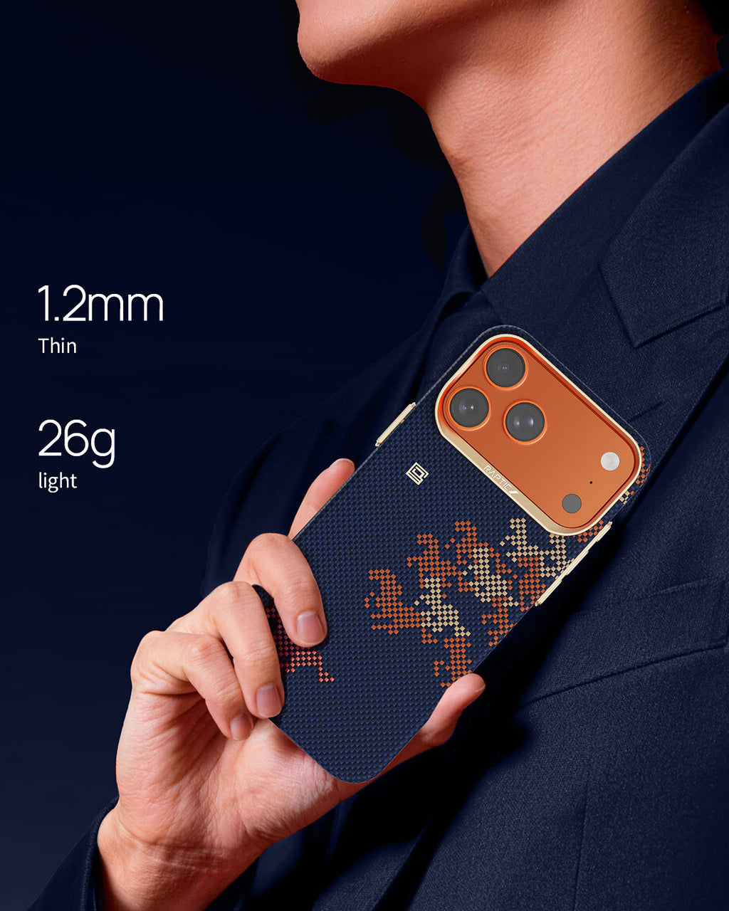 Raptic Aramid Skin für iPhone 17 Pro / iPhone 17 Pro Max - Ritterliche Vanguard