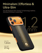 Raptic Aramid Fortune Case für iPhone 17 Pro-24K Gold getaucht Yellow Dzambhala