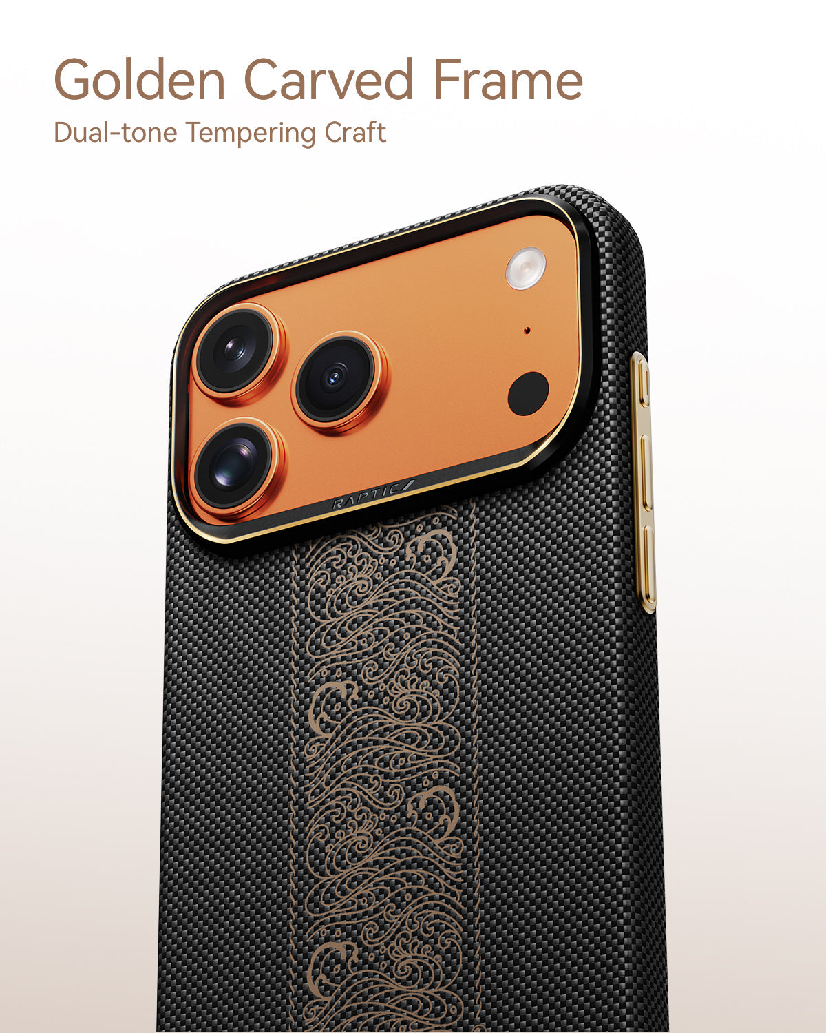 RAPTIC Aramid Skin Magsafe Telefongehäuse für iPhone 17 Pro / 17 Pro Max - Rise