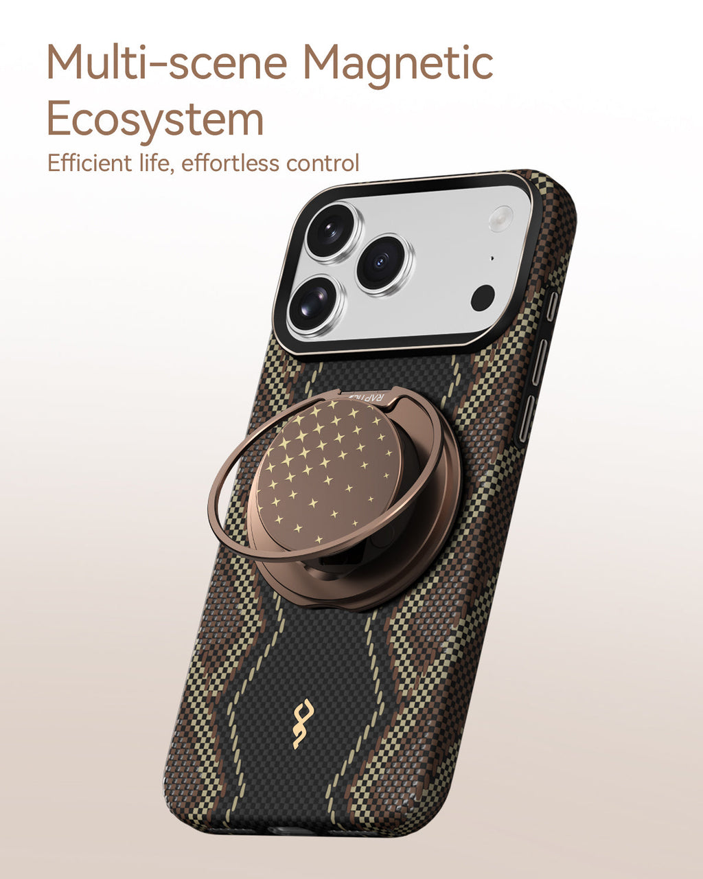 RAPTIC Aramid Skin Magsafe Telefongehäuse für iPhone 17 Pro / 17Pro Max - Scepter