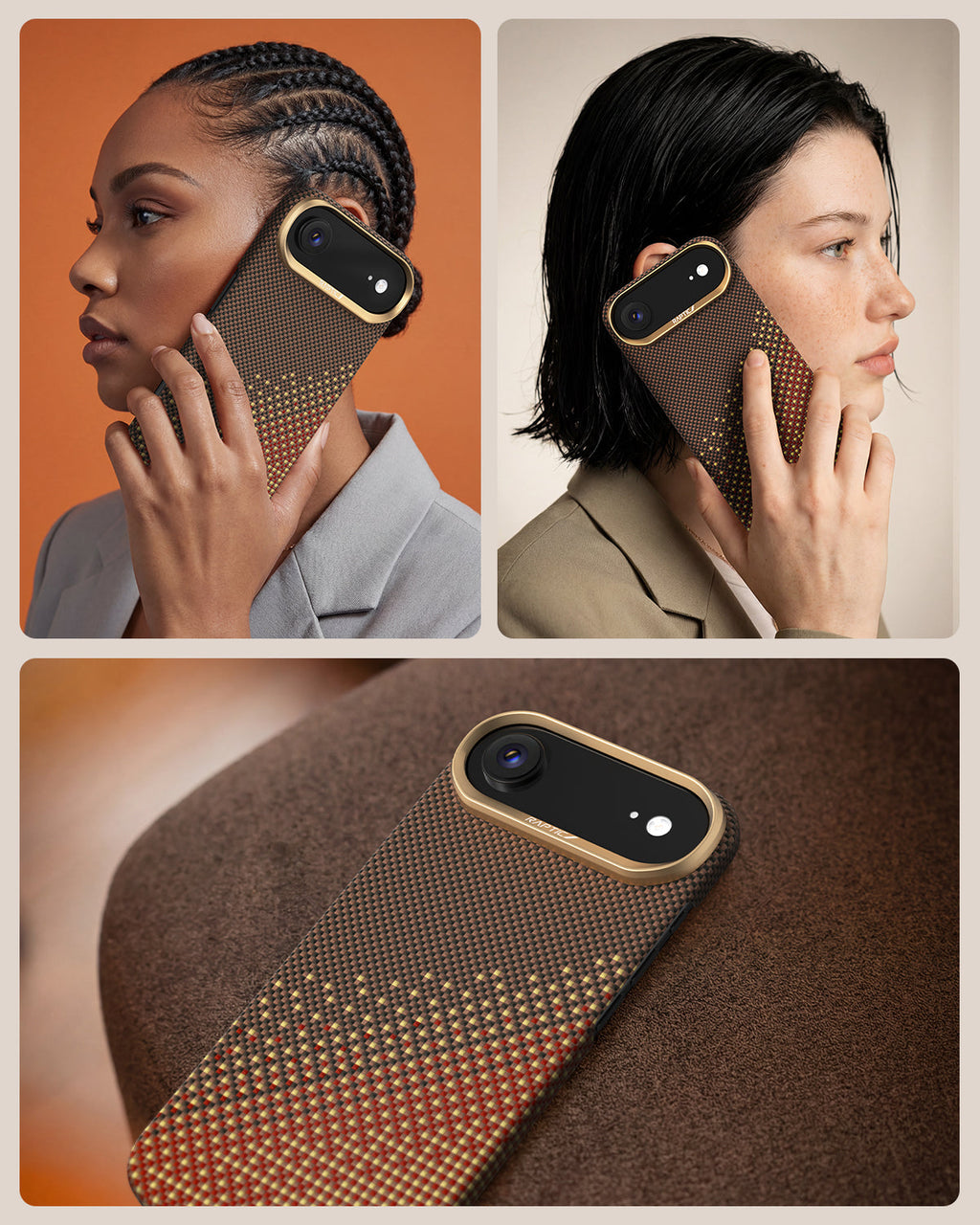 RAPTIC Aramid Skin Case für iPhone Air- Serenity Amber