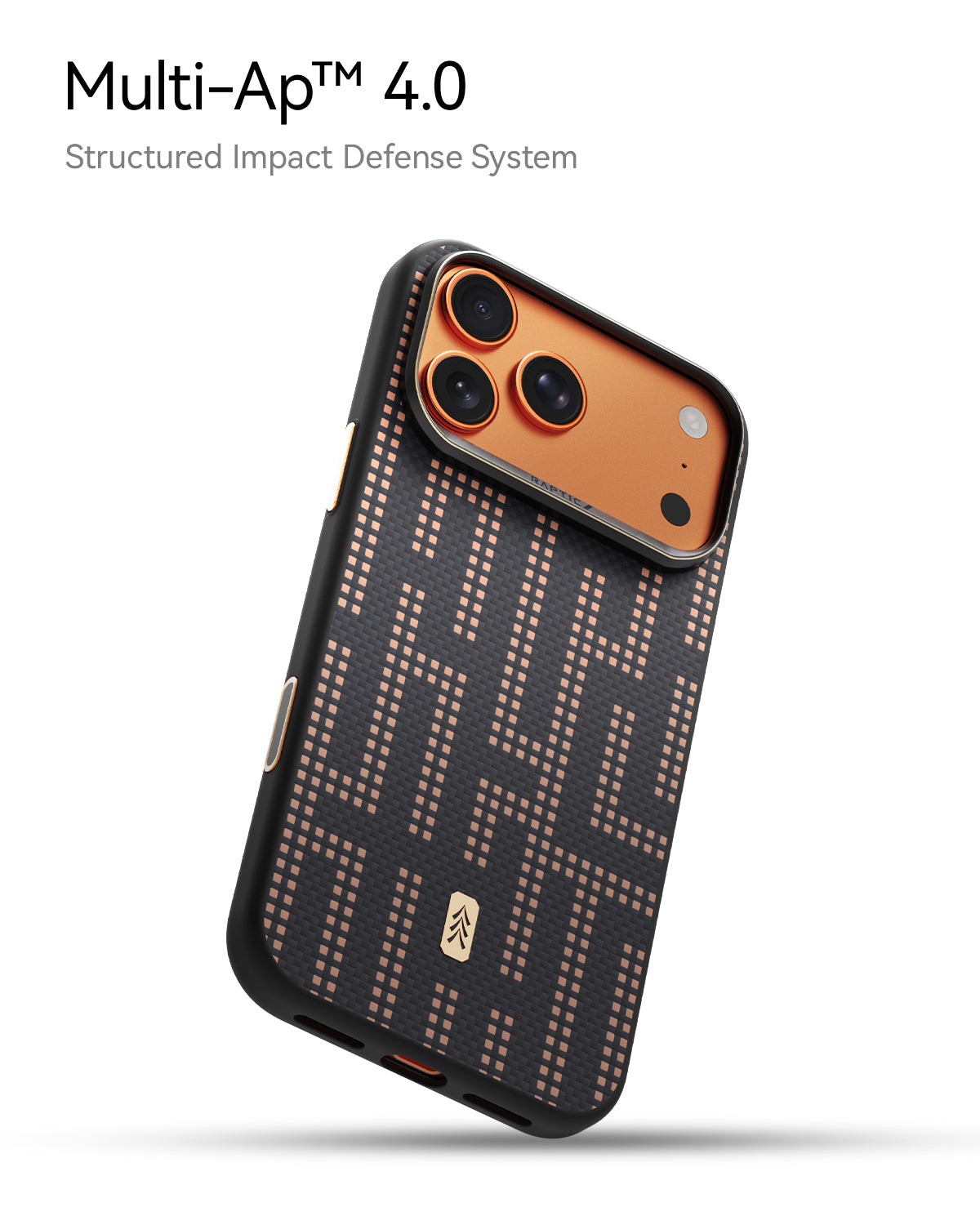 RAPTIC Aramid Dual Magsafe Telefongehäuse für iPhone 17 Pro / 17 Pro Max - Grid Valor