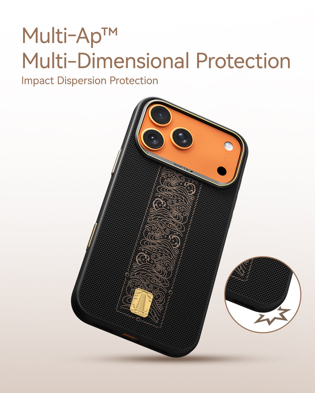 RAPTIC Aramid Dual Magsafe Telefongehäuse für iPhone 17 Pro / 17 Pro Max - Rise
