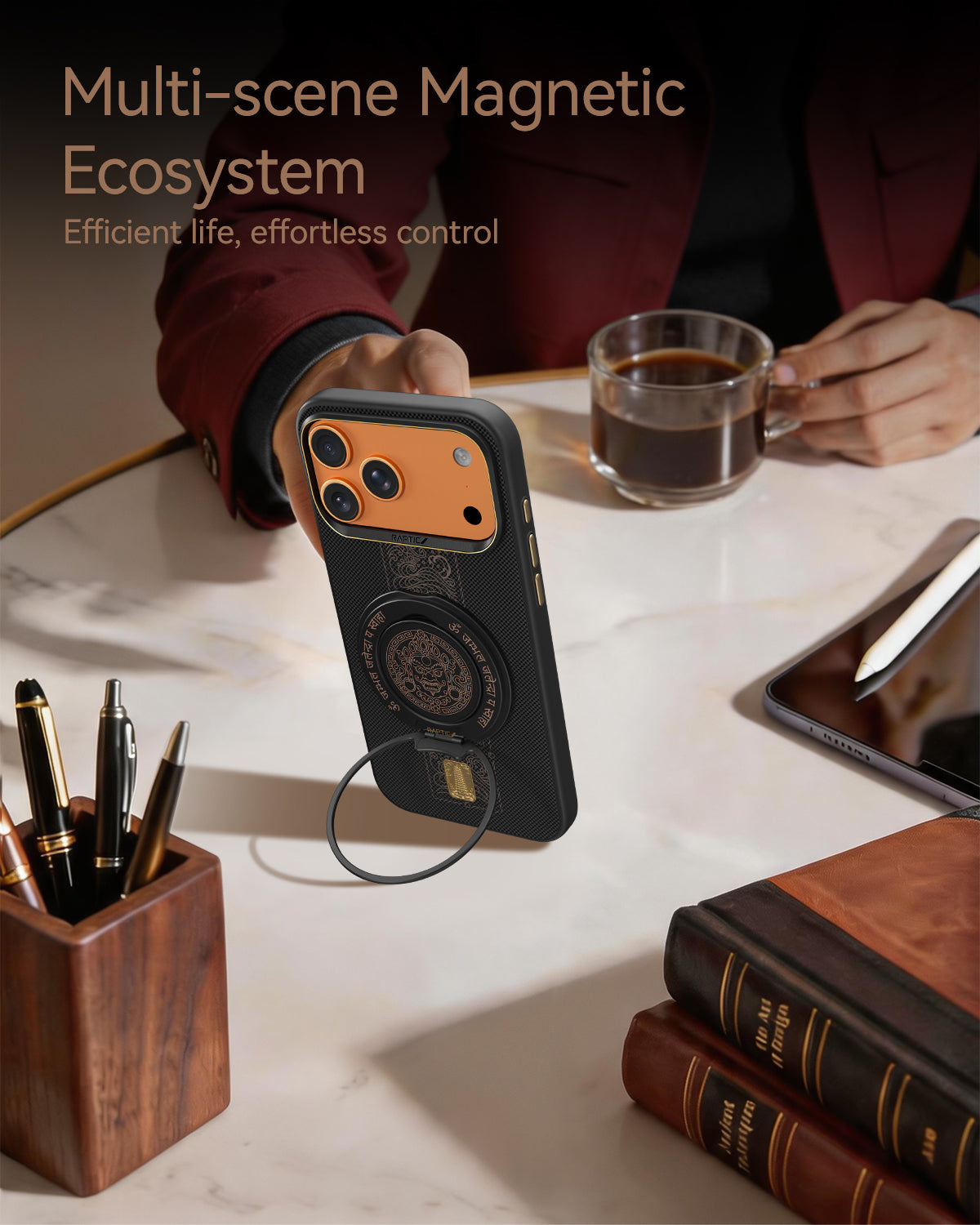 RAPTIC Aramid Dual Magsafe Telefongehäuse für iPhone 17 Pro / 17 Pro Max - Rise
