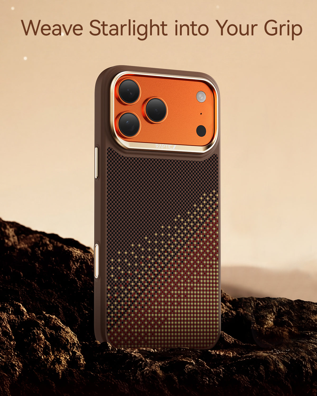 RAPTIC Aramid Dual Case für iPhone 17 Pro / 17 Pro Max- Serenity Amber