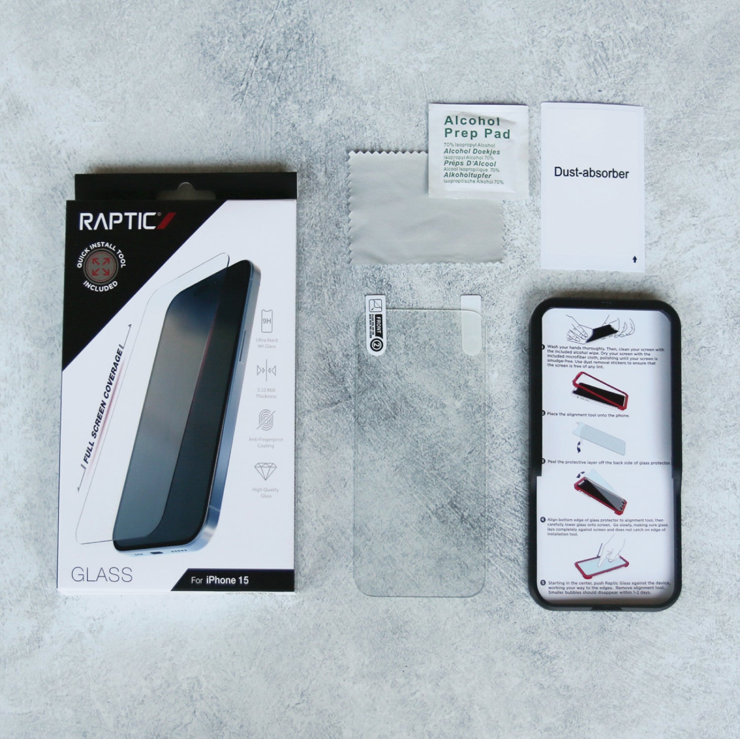 Raptic Glas für iPhone SE/8/7 - Klar