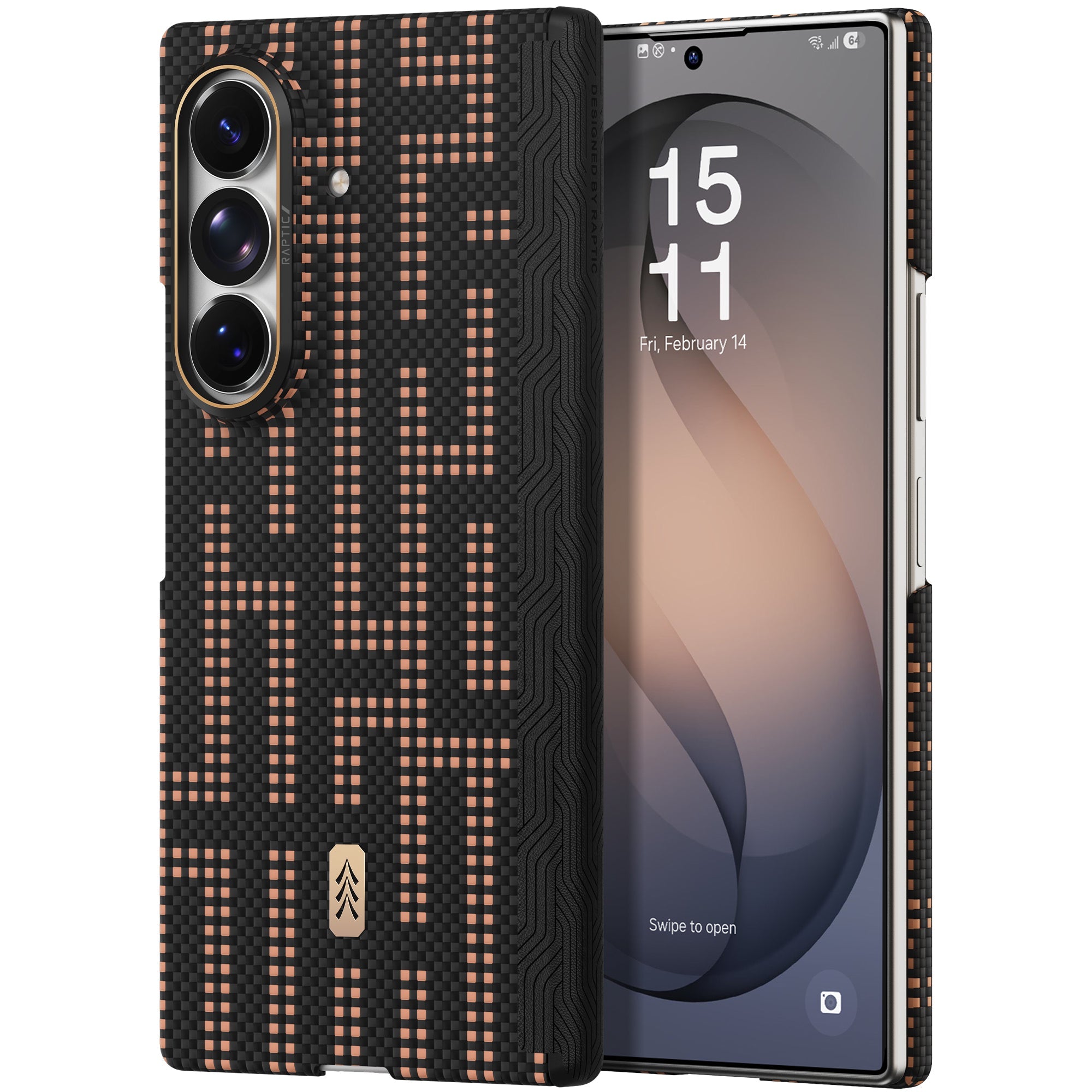 RAPTIC Slim Magnetic Protective Case für Samsung Galaxy Z Fold8/Z Fold8 Ultra Faltbarer Bildschirm mit Aramid Kevlar